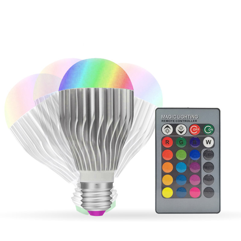 E27 3W 5050RGB Remote Control LED Blub Kit With Memory, Multi Colorful and Color Changing Bulb